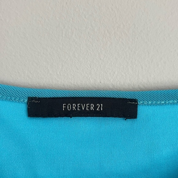 Forever 21 Turquoise Ruffle Mini Dress - Picture 4 of 4